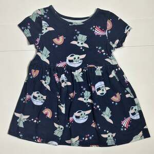 Jumping Beans Baby Girls Star Wars Grogu Twirl Dress Size 12M